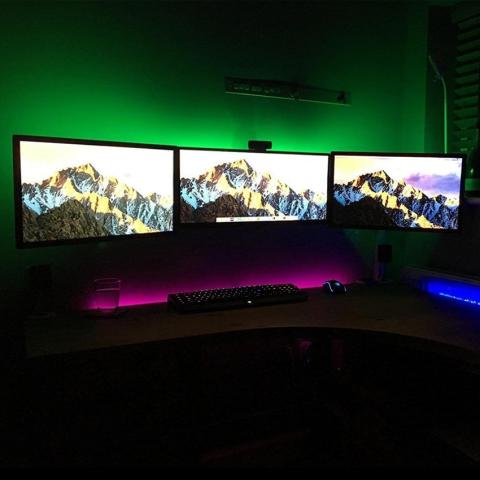 USB LED-valonauha televisioon, 5 m, (Värit säädettävissä)