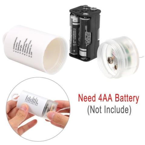 Räjähdyspallo LED-merkkivaloilla (Valkoinen valo)