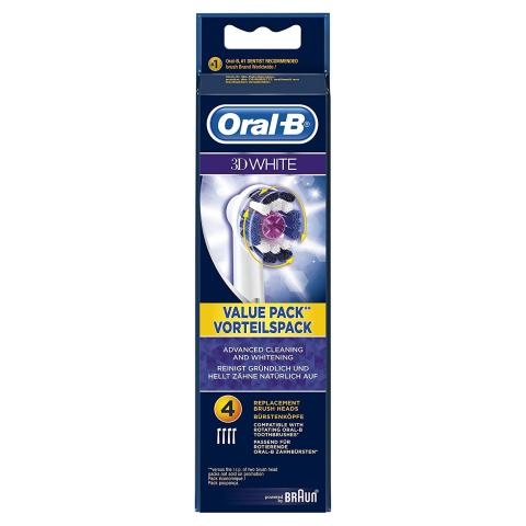 Oral-B 3D White vaihtoharjat, 4 kpl/pkt