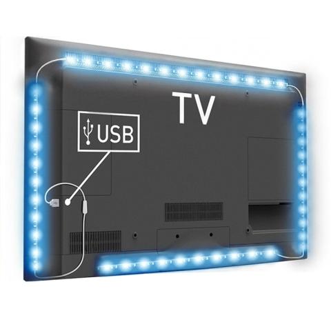 USB LED-valonauha televisioon, 5 m, (Värit säädettävissä)