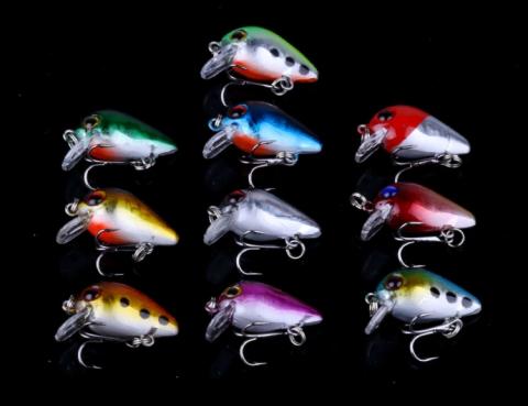 56kpl 3-10cm metallinen bassokalastuskalusetti