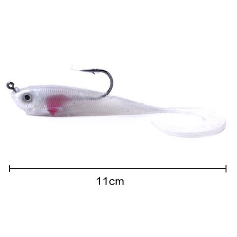 5kpl 11cm/16g Luya Sea Bass-syöttejä koukulla