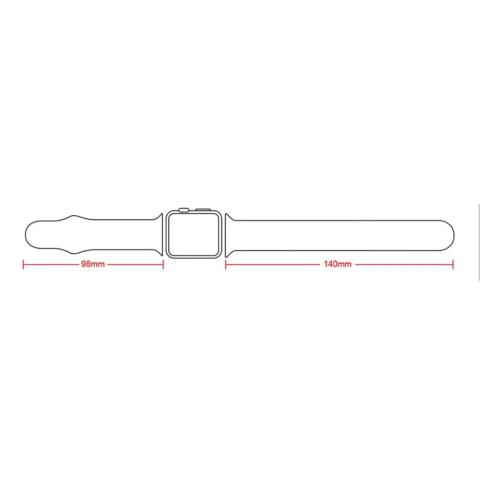 Apple Watch 42/ 44/ 45/ 49 mm rannehihna - vaaleansininen - M/L