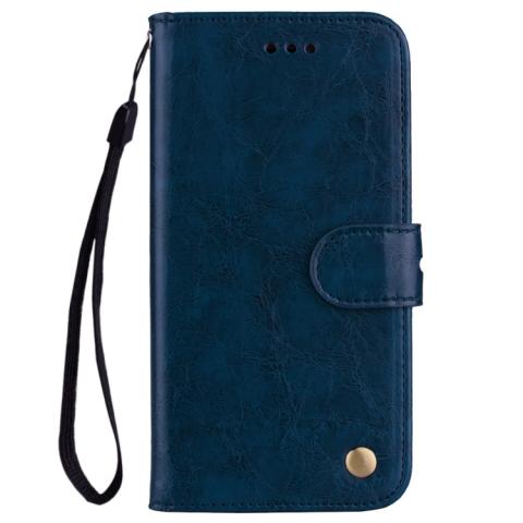 Huawei Honor 10 suojakotelo pidikkeellä ja lompakolla (Sininen)