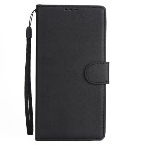 Huawei P Smart nahkainen suojakotelo (musta)