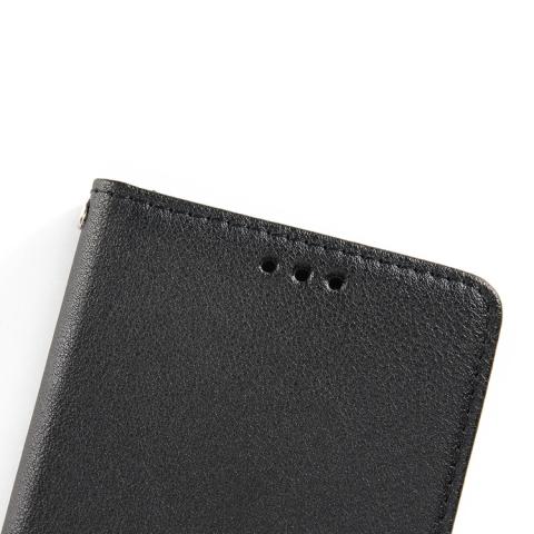Huawei P Smart nahkainen suojakotelo (musta)