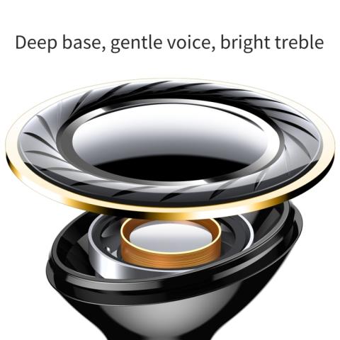 Nappikuulokkeet säätönäppäimellä ja mikrofonilla, musta