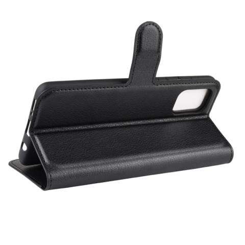 Samsung Galaxy A51 nahkainen suojakotelo - Musta