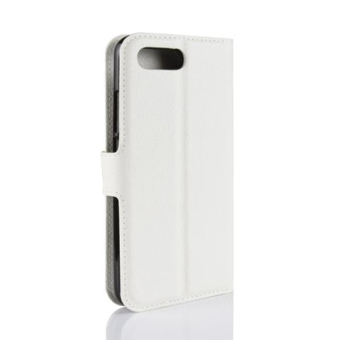 Huawei Honor 10 nahkainen suojakotelo (Valkoinen)