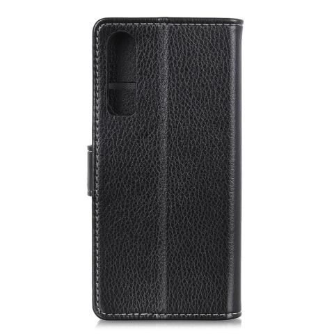 Huawei P30 nahkainen suojakotelo (musta)