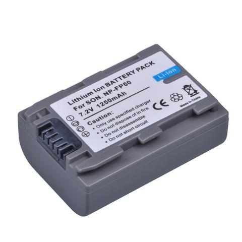 Sony NP-FP50 / NP-FH50 yhteensopiva akku 1250 mah
