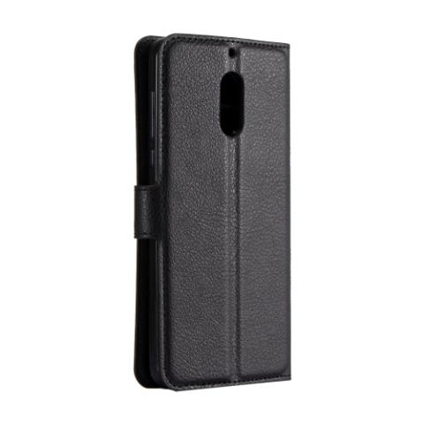 Nahkainen suojakotelo Nokia 6 (musta)