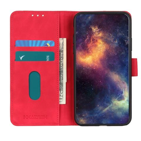 OnePlus Nord 2T 5G tekonahkainen suojakotelo - punainen
