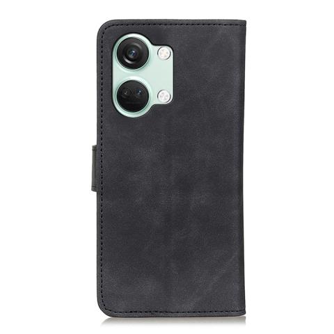 OnePlus Nord CE3 5G tekonahkainen suojakotelo - musta