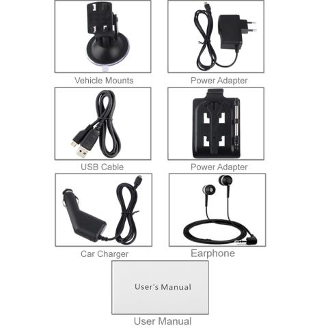 GPS -navigaattori 5 tuuman kosketusnäytöllä