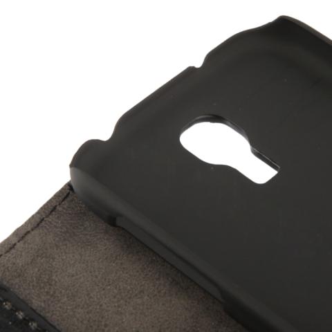 Nahkainen suojakotelo Samsung Galaxy S IV / i9500 (musta)