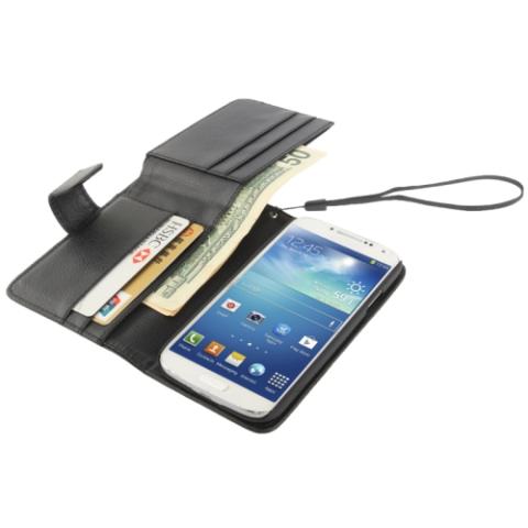 Nahkainen suojakotelo Samsung Galaxy S IV / i9500 (musta)