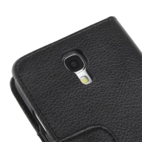 Nahkainen suojakotelo Samsung Galaxy S IV / i9500 (musta)
