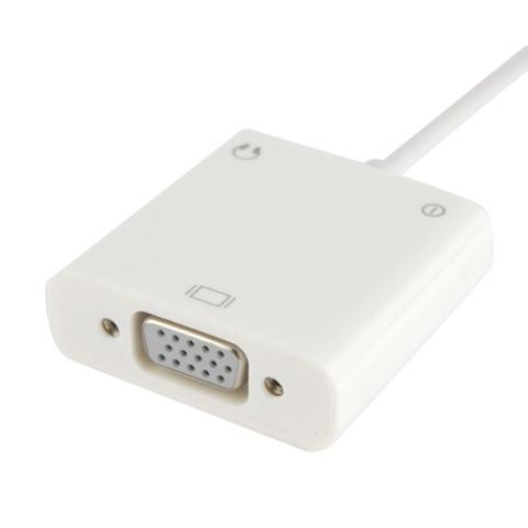 MHL - VGA- ja äänisovitin Samsung Galaxylle - valkoinen