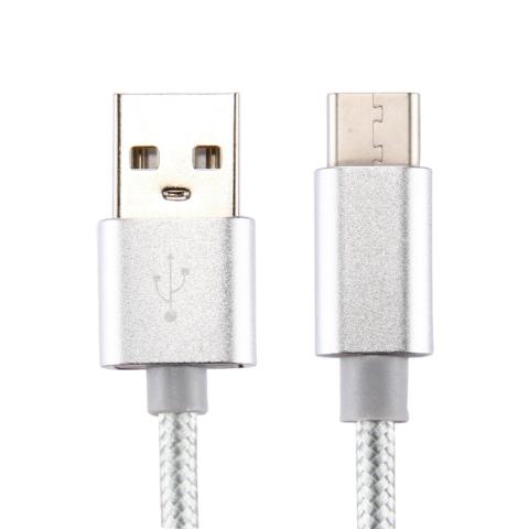 USB-C / USB-A data- ja latauskaapeli, 1m 