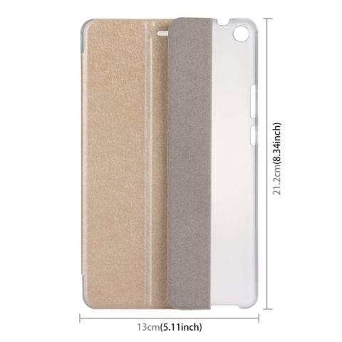 Huawei MediaPad T3 8 silkki tekstuurinen suojakotelo (kulta)