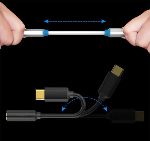 USB-C - 3.5 mm kuulokeliitäntäsovitin