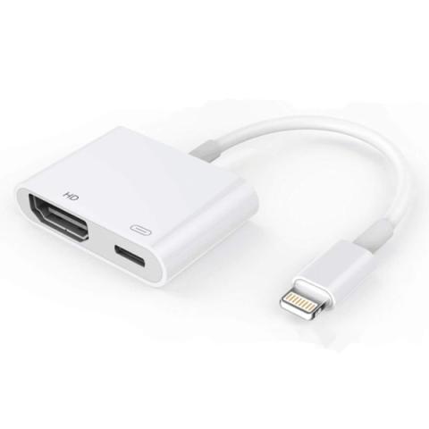 Lightning to Digitaalinen AV - HDMI-sovitin ja USB-latausportti