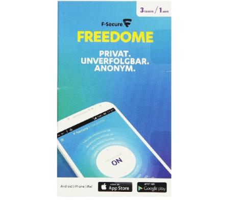 F-Secure Freedome - VPN mobiililaitteet lisenssi, 3 laitteelle / 1 vuosi