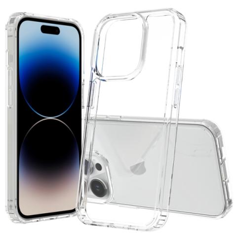 Läpinäkyvä iPhone 15 Pro -suojakuori