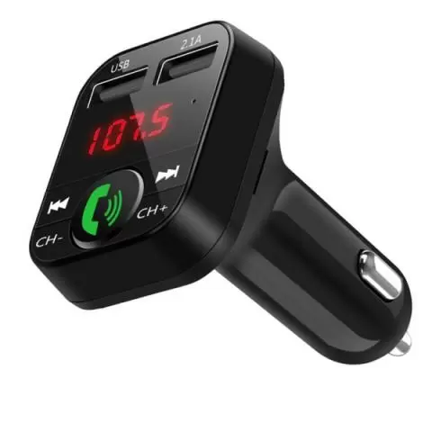 Langaton Bluetooth MP3-musiikkisoitin / FM-lähetin autolaturilla