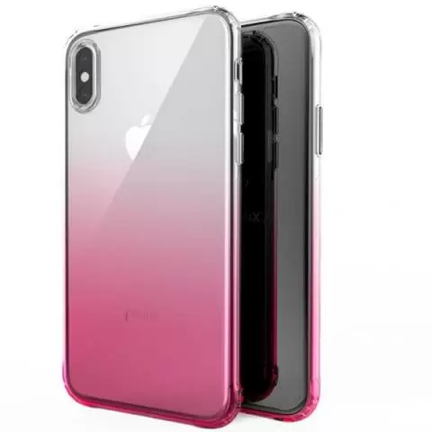 iPhone XS kaksivärinen suojakuori (Pinkki)