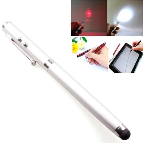 4-in-1 LED, Laser, Mustekynä, Stylus