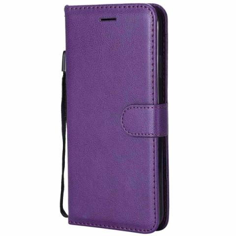 Samsung Galaxy A51 5G nahkainen suojakotelo, violetti