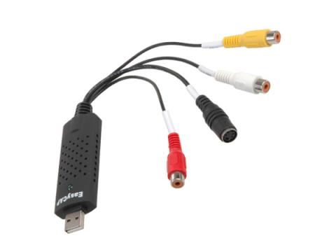 Videokaappari editointiohjelmistolla, USB