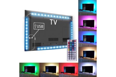 USB LED-valonauha televisioon, 3 m, (värit säädettävissä)