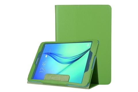 Samsung Galaxy Tab A (SM-T550)- Nahkainen suojakotelo, vihreä 