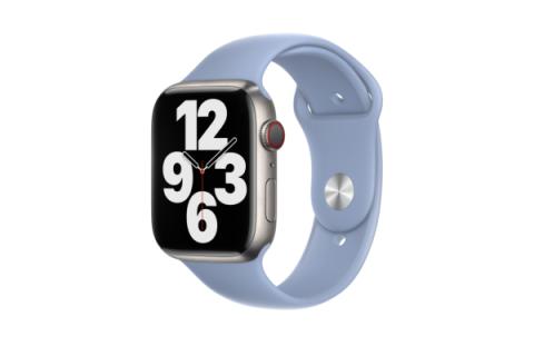 Apple Watch 42/ 44/ 45/ 49 mm rannehihna - vaaleansininen - M/L