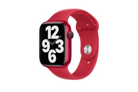 Apple Watch 42/ 44/ 45/ 49 mm rannehihna - punainen - M/L