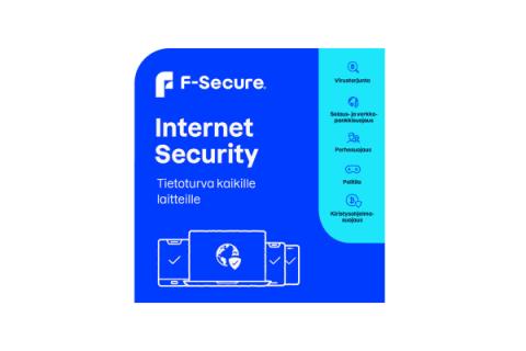 F-Secure Internet Security - 3 laitteelle vuodeksi - Aktivointikoodi sähköpostitse