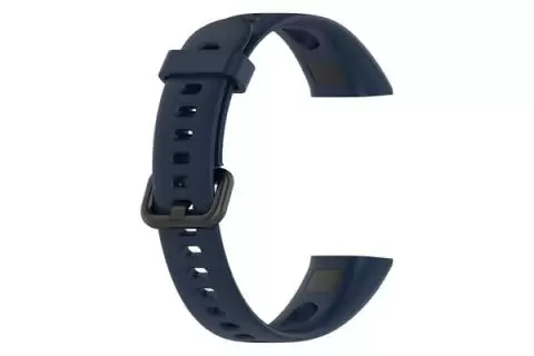 Huawei Band 4 - Silikoniranneke, säädettävä vaihtoranneke - tummansininen
