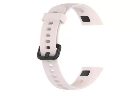 Huawei Band 4 - Silikoniranneke, säädettävä vaihtoranneke - vaaleanpunainen