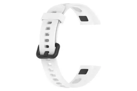 Huawei Band 4 - Silikoniranneke, säädettävä vaihtoranneke - valkoinen