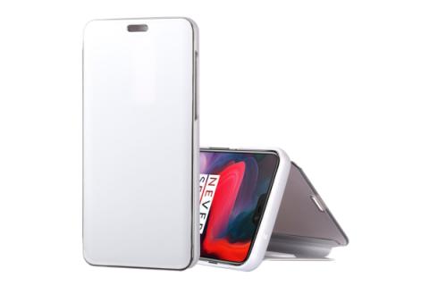 OnePlus 6 vaakatasoon käännettävä suojakotelo (Hopea)