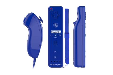 Nintendo Wii apuohjain ohjain ja Nunchuk apuohjain, sininen