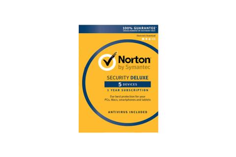 Norton Security Deluxe 5:lle koneelle vuodeksi - Aktivointikoodi sähköpostitse