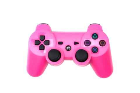 Langaton peliohjain PS3:lle, vaaleanpunainen