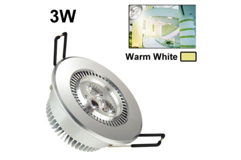 3W / 265LM energiaa säästävä LED-hehkulamppu (lämmin valkoinen)