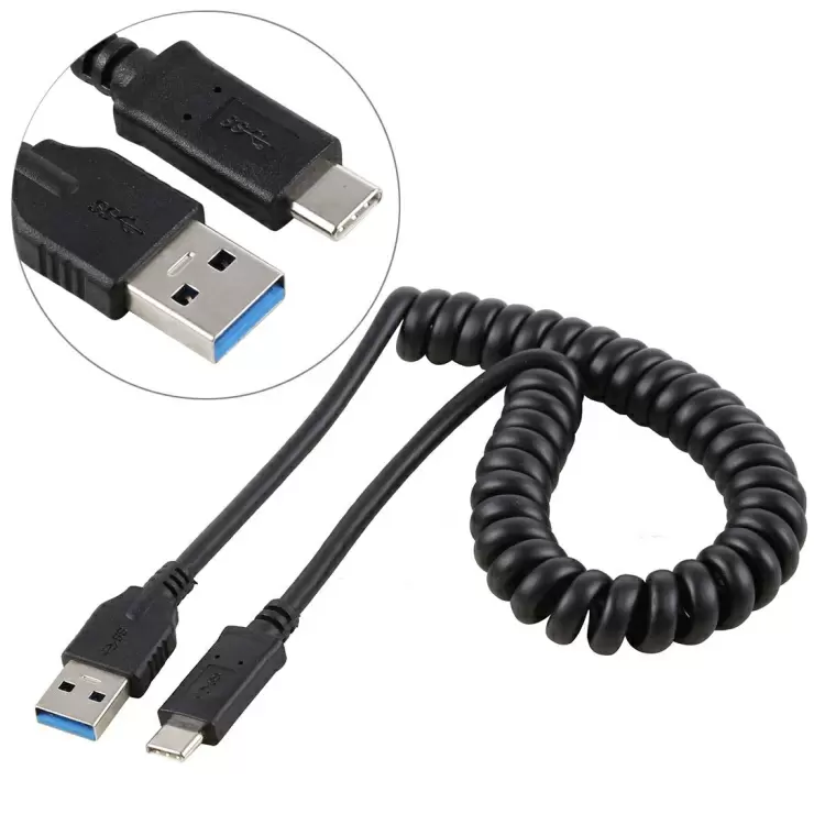 USB uros USB-C irroitettava kaapeli, 1m 