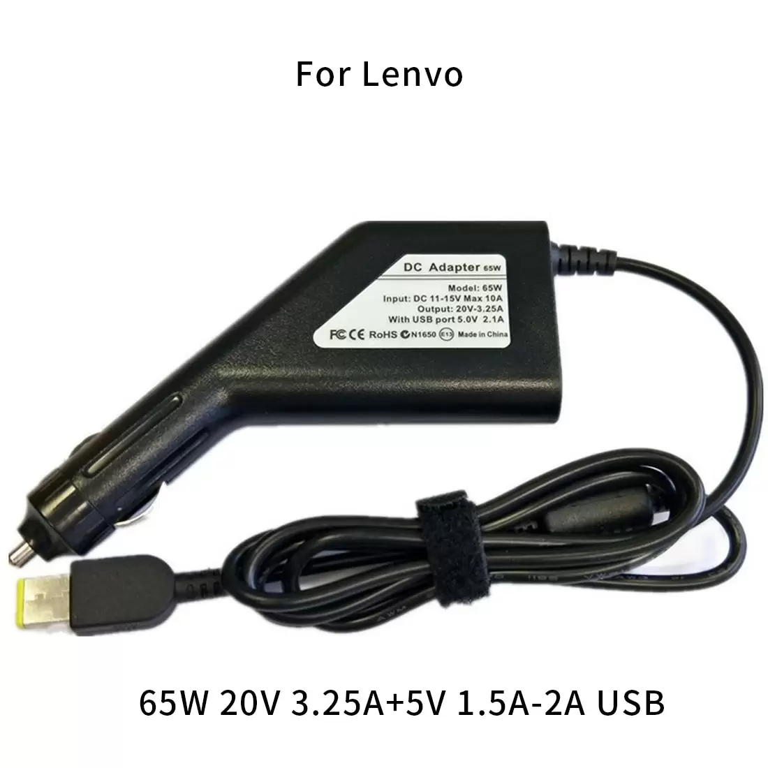 Yleismallinen 65W-90W autolaturi HP:n kannettaville tietokoneille