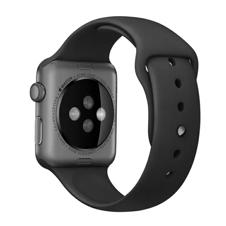 Apple Watch Sport 42 mm kellon ranneke (Musta)
